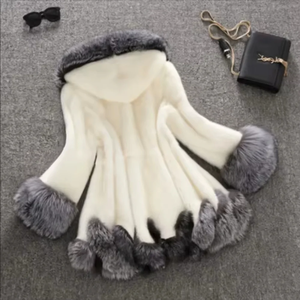 Faux Fur Jacket Women Thick AutumnWinter Korean Maxi Coat Long Warm Luxury Fur - Picture 2 of 11